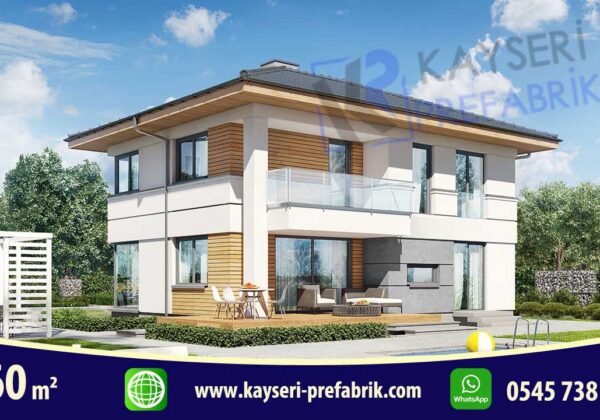160 mt2 Butik Dubleks Prefabrik Villa