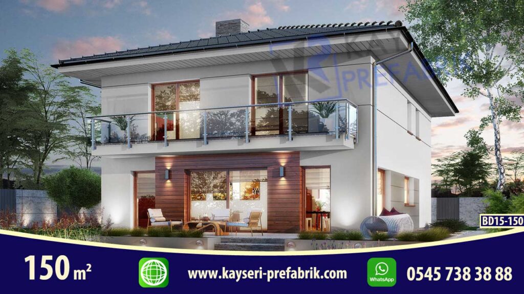 150 mt2 Butik Dubleks Prefabrik Villa