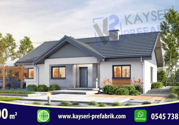 100 mt2 Butik Prefabrik Villa