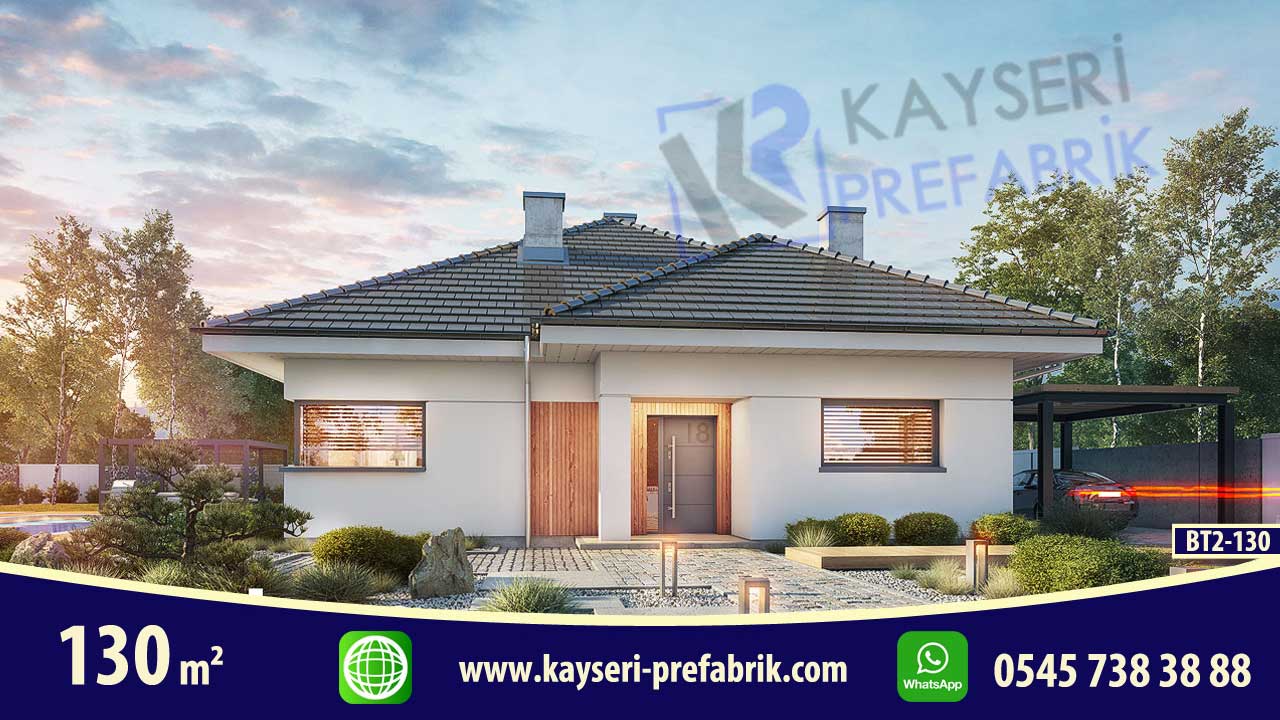 130 mt2 Butik Prefabrik Villa