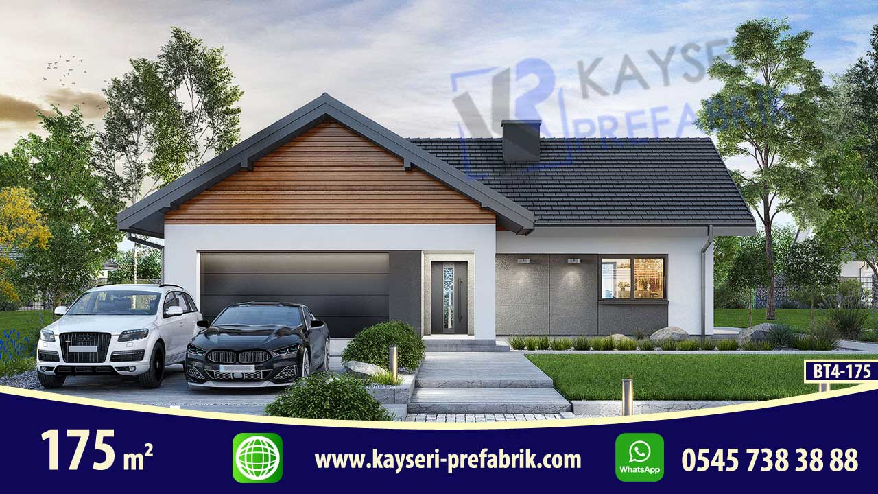 175 mt2 Butik Prefabrik Villa