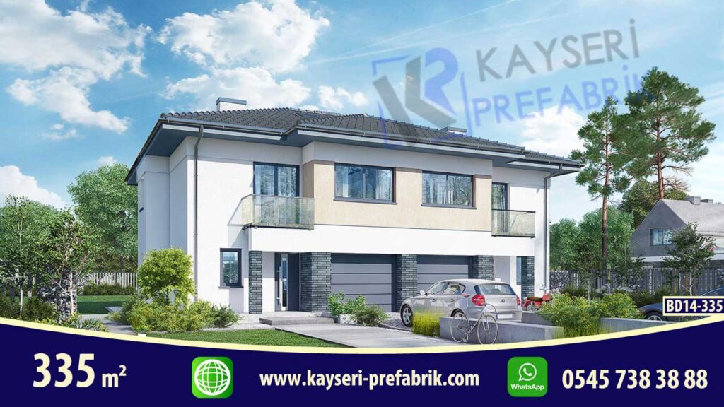 335 mt2 Butik Dubleks Prefabrik Villa